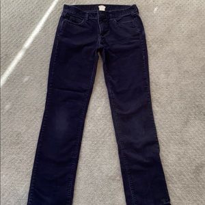 J. Crew “Matchstick” navy blue corduroy pants